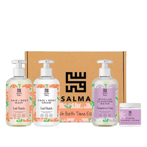 Cool Peach Bath Time Essentials A