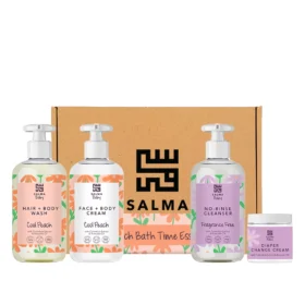 Cool Peach Bath Time Essentials