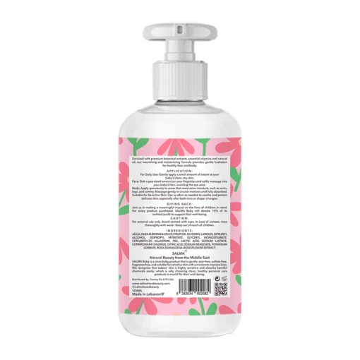 Salma Baby Face Body Cream Rose Water 500ML B