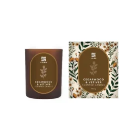 Cedarwood & Vetiver Scented Candle - 160 gr