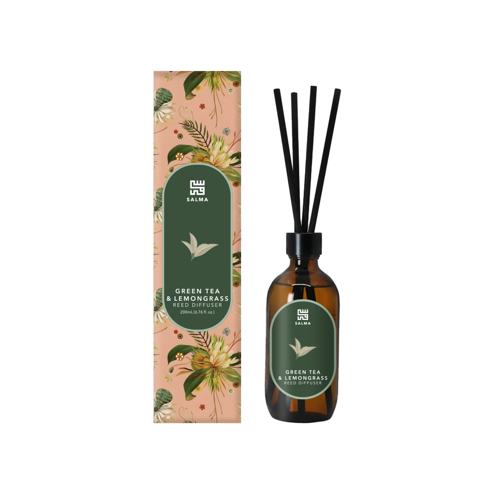 Green Tea & Lemongrass Reed Diffuser Green Tea & Lemongrass Reed Diffuser - 200mL - Image 1