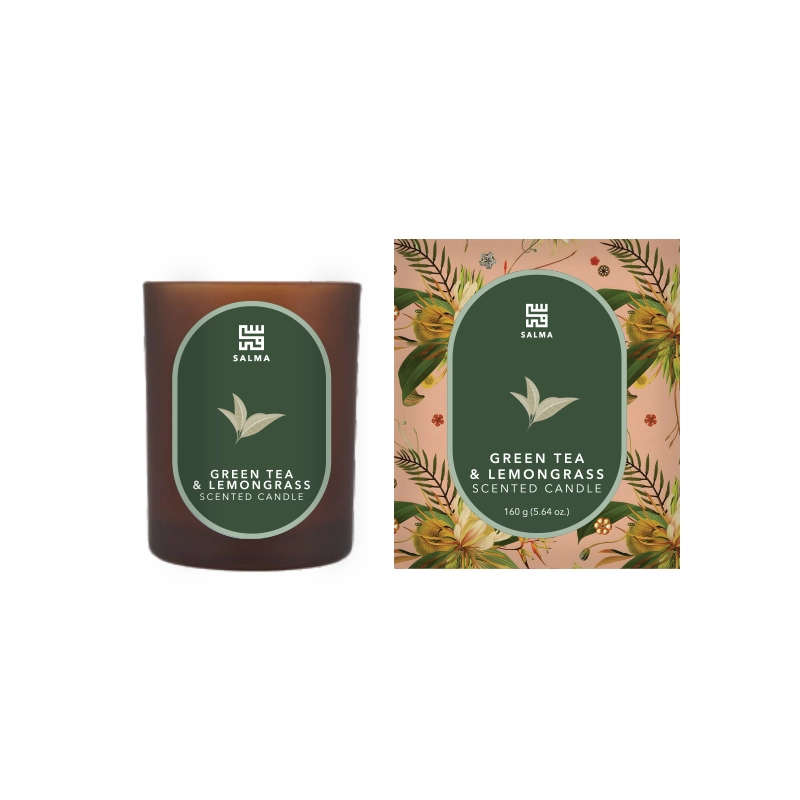 Green Tea & Lemongrass Scented Candle Green Tea & Lemongrass Scented Candle - 160gr - Image 1